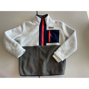 Vineyard Vines Color Block Sherpa Super Sheep Pullover XS